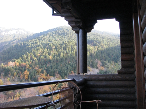 View of a balcony outside a bedroom